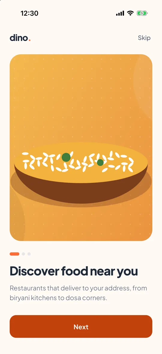 Customer app: Discover