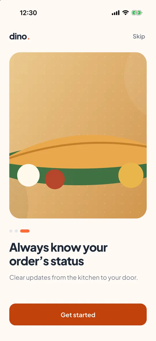 Customer app: Track